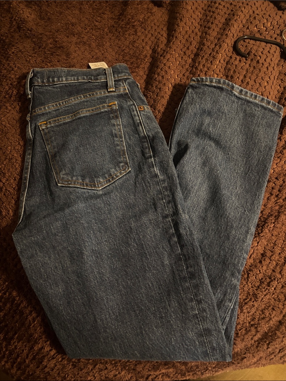 Abercrombie & Fitch Blue Straight-Leg Jeans
